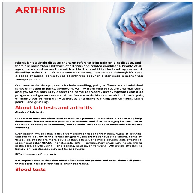 Arthritis Profile Package